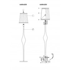 460040201 Инесса 1*60W E27 торшер 460040201 Инесса 1*60W E27 торшер