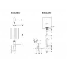 460020401 Бра CHIARO Инесса 460020401 Бра CHIARO Инесса