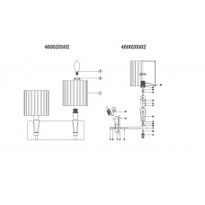 460020502 Инесса 2*60W E27 бра 460020502 Инесса 2*60W E27 бра