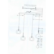 392010809 Фьюжн 9*20W G4 12 V люстра (пульт) 392010809 Фьюжн 9*20W G4 12 V люстра (пульт)