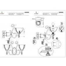 254023002 Бра CHIARO Версаче 254023002 Бра CHIARO Версаче