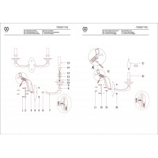 700021102 ДельРей 2*40W E14 220 V бра 700021102 ДельРей 2*40W E14 220 V бра