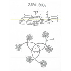 358015006 Грация 6*60W E14 220 V люстра
