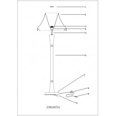 250040701 Уют чёрный 1*60W Е27 220 V торшер 250040701 Уют чёрный 1*60W Е27 220 V торшер