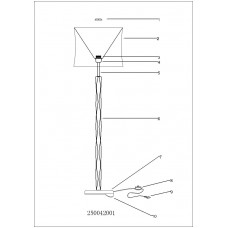 250042001 Уют коричневый 1*60W Е27 220 V торшер 250042001 Уют коричневый 1*60W Е27 220 V торшер