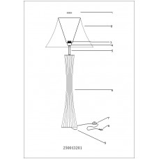 250043201 Уют коричневый 1*60W Е27 220 V торшер 250043201 Уют коричневый 1*60W Е27 220 V торшер