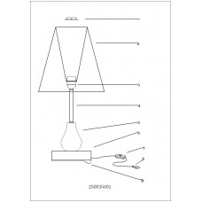 250035601 Уют тём. коричневый 1*60W Е27 220 V наст. лампа 250035601 Уют тём. коричневый 1*60W Е27 220 V наст. лампа