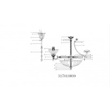 317010809 Люстра MW-Light Афродита
