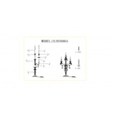 313030604 Настольная лампа CHIARO Барселона 313030604 Настольная лампа CHIARO Барселона