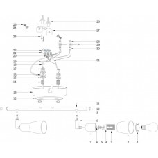 504020202 Мона хром/белый 2*40W Е14 220 V спот