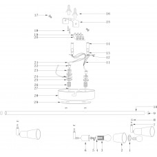 504020403 Мона хром/белый 3*40W Е14 220 V спот