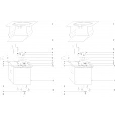504021004 Мона золото/белый 4*40W Е14 220 V спот
