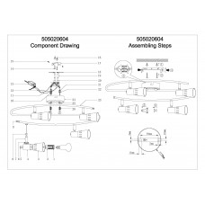 505020604 Соло хром 4*40W R50 Е14 220 V спот