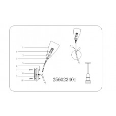 256023401 Флора золото 1*60W Е14 220 V бра 256023401 Флора золото 1*60W Е14 220 V бра