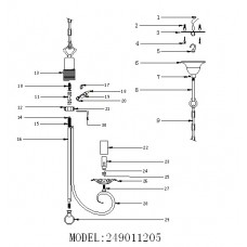 249011205 Замок 5*60W Е14 220 V люстра