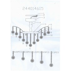 244014615 Каскад золото 15*20W G4 12 V люстра
