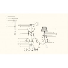 344022401 Федерика 1*60W Е14 220 V бра