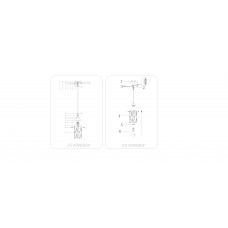 354010801 Лоск хром 1*60W Е27 220 V люстра