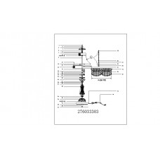 276033303 Венеция золото 3*60W Е14 200 V наст. лампа 276033303 Венеция золото 3*60W Е14 200 V наст. лампа