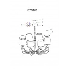 386013208 Люстра CHIARO Палермо 386013208 Люстра CHIARO Палермо
