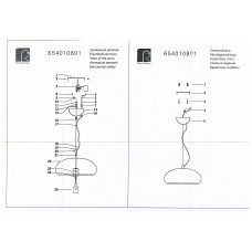 654010801 Штайнберг 1*30W(только энергосб) E27 220 V люстра
