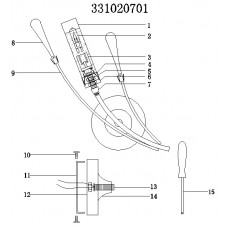 331020701 Медея золото 1*35W G9 220 V бра
