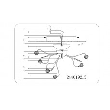 244019215 Каскад 15*20W G4 12 V люстра