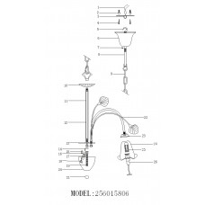 256015806 Флора 6*60W Е14 220 V люстра
