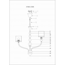 379011508 Федерика02 8*60W E14 220 V люстра 379011508 Федерика02 8*60W E14 220 V люстра