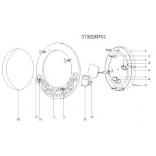 375020701 Чаша02 1*60W E27 220 V бра