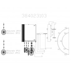 384023103 Каскад02 3*20W G4 12 V бра