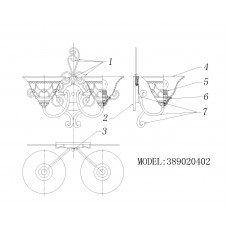 382022902 Бра CHIARO Айвенго