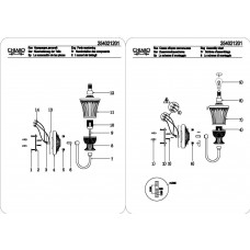 254021201 Бра CHIARO Версаче 254021201 Бра CHIARO Версаче