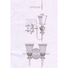 254021302 Версаче 2*60W Е27 220 V бра 254021302 Версаче 2*60W Е27 220 V бра