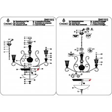 254011512 Люстра CHIARO Версаче