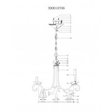 390010706 Люстра CHIARO Шале 390010706 Люстра CHIARO Шале