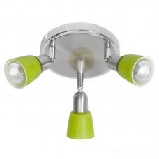 504021303 Мона хром/зеленый 3*40W Е14 220 V спот