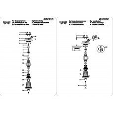 254015101 Версаче 1*60W E27 220 V люстра