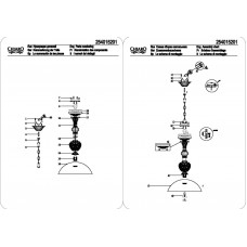 254015201 Светильник CHIARO Версаче