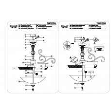 254015304 Версаче 4*60W E27 220 V люстра