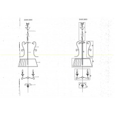 254015605 Версаче 5*60W E14 220 V люстра