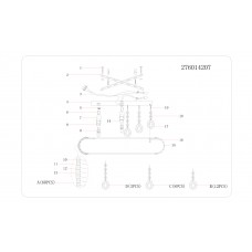 276014207 Венеция 7*40W G9 220 V люстра