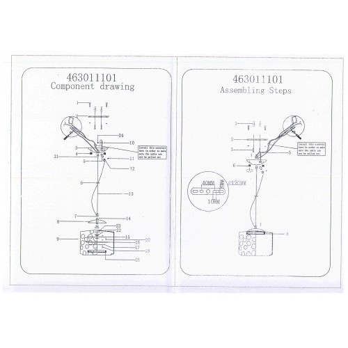 463011101 Клэр 1*15W LED 220 V люстра