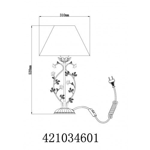 421034601 Настольная лампа MW-Light Букет