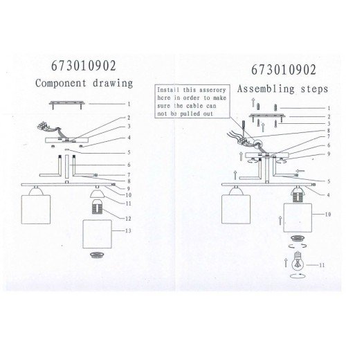 673010902 Тетро 2*60W E27 220V люстра