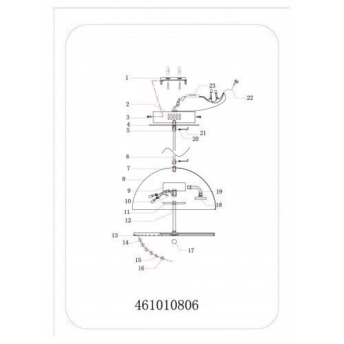 461010806 Фортер 6*5W LED 220 V люстра