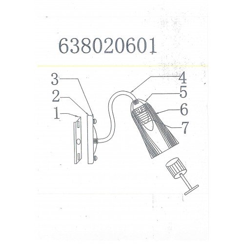 638020601 Олимпия 1*60W E14 220 V бра