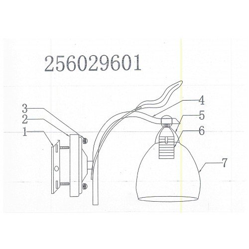 256029601 Флора 1*60W E14 220 V бра