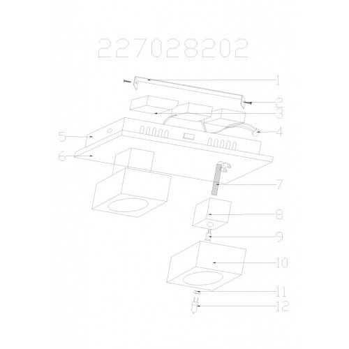 227028202 Граффити 2*20W G4 12 V LED бра