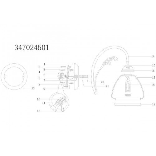 347024501 Фелиция бронза 1*60W Е27 220 V бра